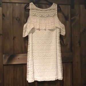 Lilly Pulitzer Off Shoulder Lace White Dress XL